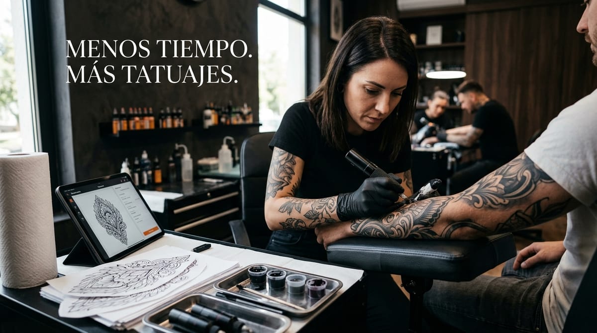 Cómo reducir el tiempo perdido en presupuestos y consultas de tatuaje con un sistema de prefiltrado, respuesta rápida y seguimiento comercial
