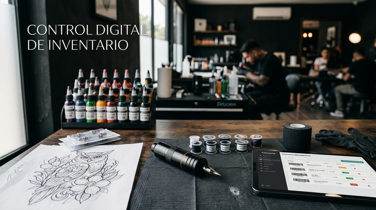Cómo reducir pérdidas de stock, tintas caducadas y errores de reposición en un estudio de tatuaje con un control digital de inventario