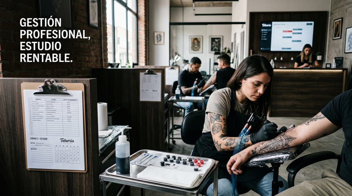 Cómo profesionalizar comisiones, cabinas y roles en un estudio de tatuaje sin romper el equipo