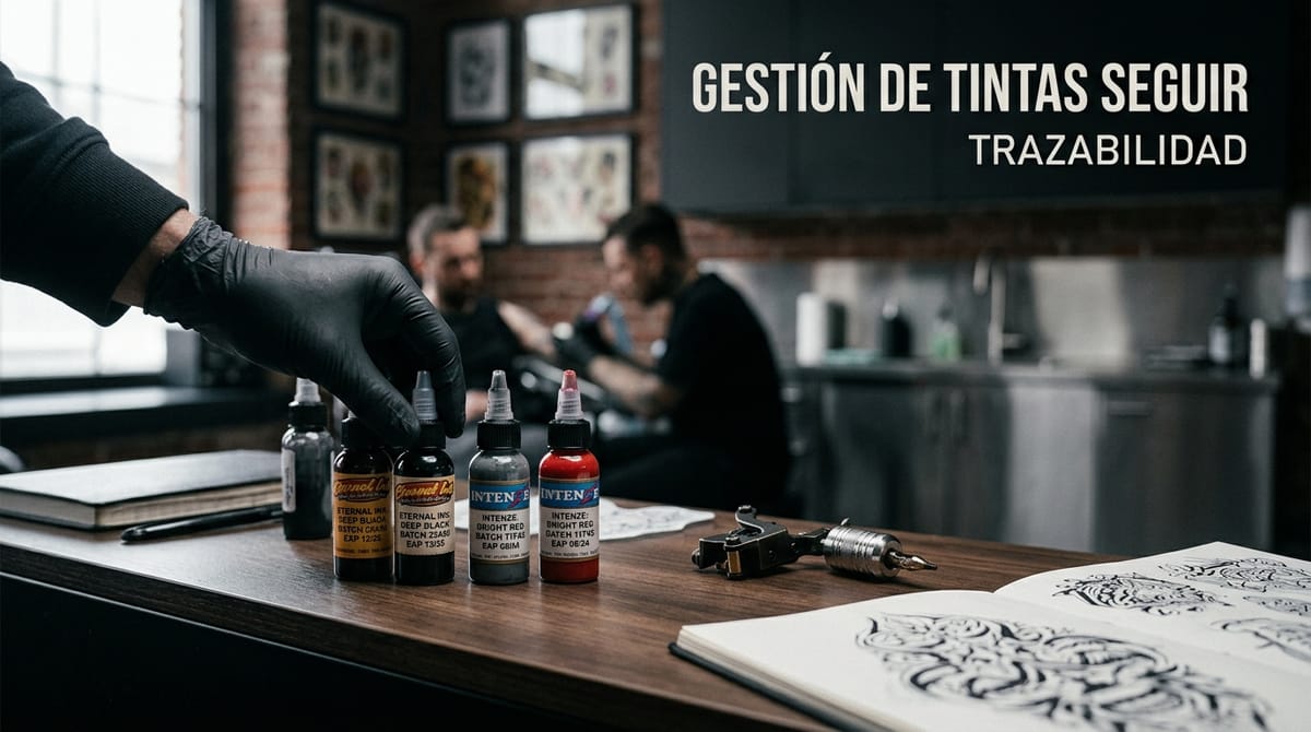 Cómo gestionar la trazabilidad de tintas y proveedores en un estudio de tatuaje sin jugarte una inspección