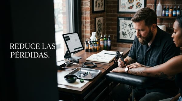 Cómo reducir las pérdidas por no-shows y cancelaciones tardías en un estudio de tatuaje