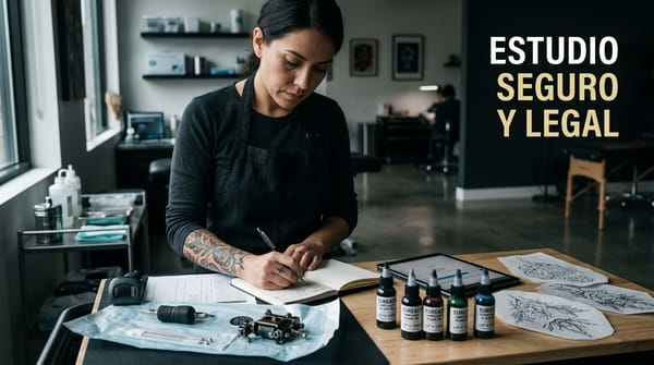 Cómo adaptar tu estudio de tatuaje a la normativa de tintas y la trazabilidad sanitaria sin sufrir inspecciones ni perder clientes