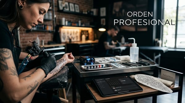 Cómo reducir el caos administrativo en un estudio de tatuaje con un sistema único para agenda, cobros, comisiones y cumplimiento sanitario